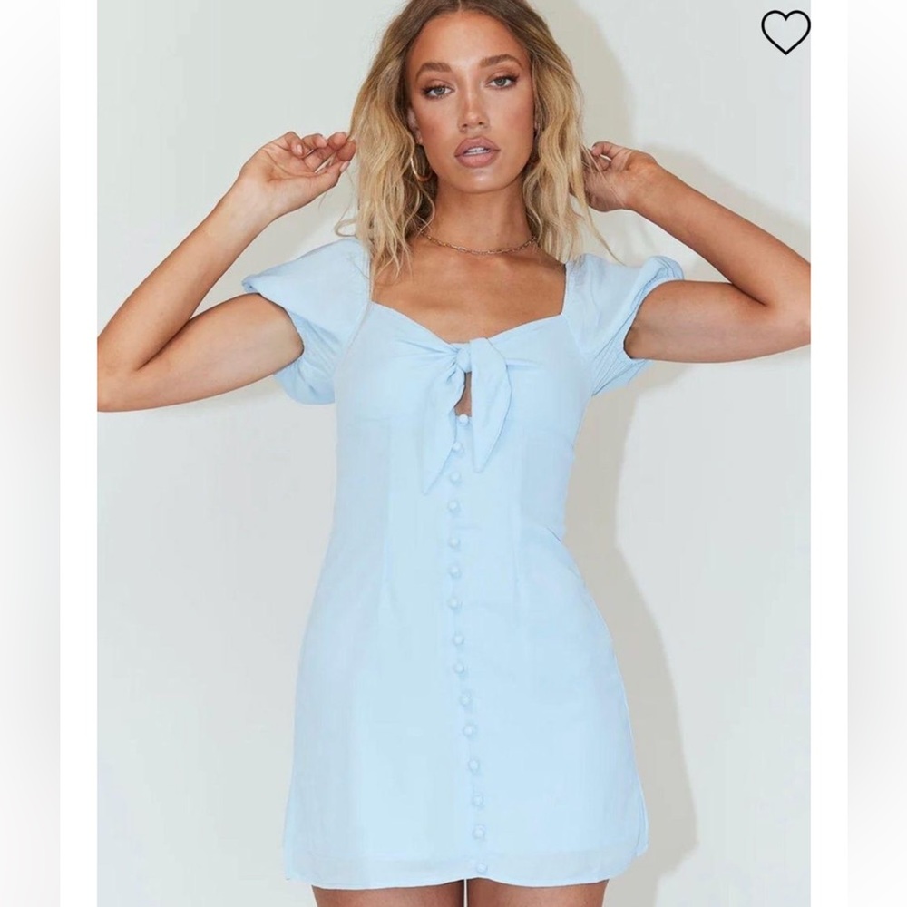 Princess Polly- Nola Mini Blue Dress in size Small